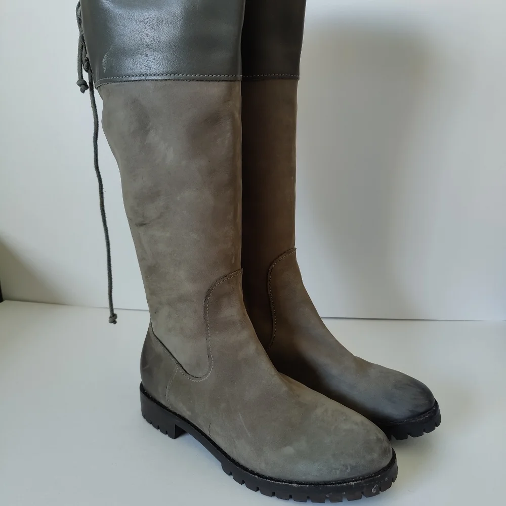 Cole Haan Kensington Air Waterproof Suede Gray Boots